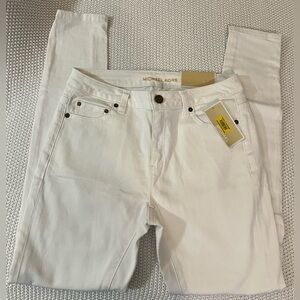 NWT - Michael Kors White Jeans (Selma Skinny) - Size 4
